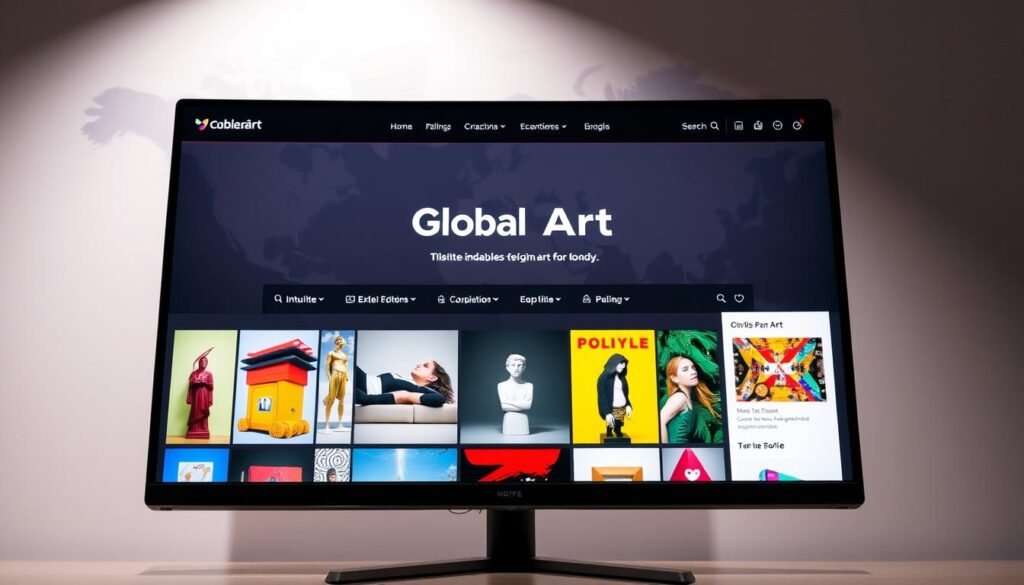 global art e-commerce site
