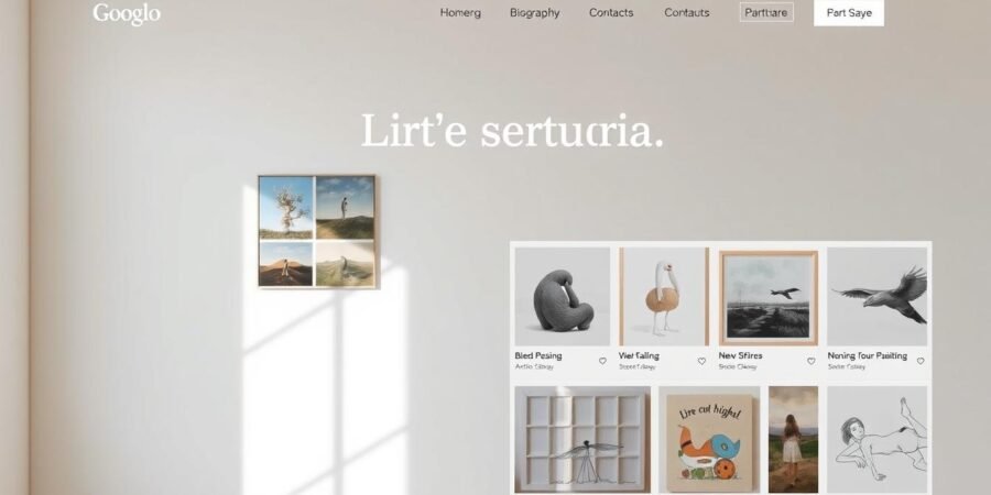 how to create an online art portfolio