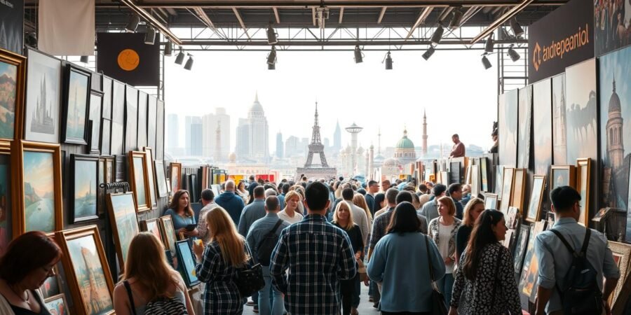 sell art internationally without gallery