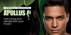 Banner para loja de eletrônicos promoção desconto moderno preto e roxo