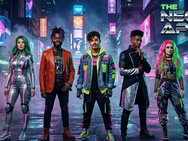 🍏 The Neon Apple Band — Retro Energy Meets the Future of Pop