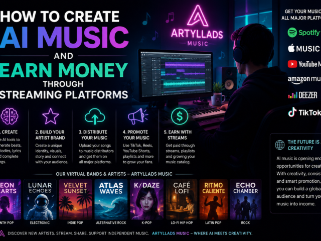 How to Create AI Music and Earn Money Through Streaming Platforms